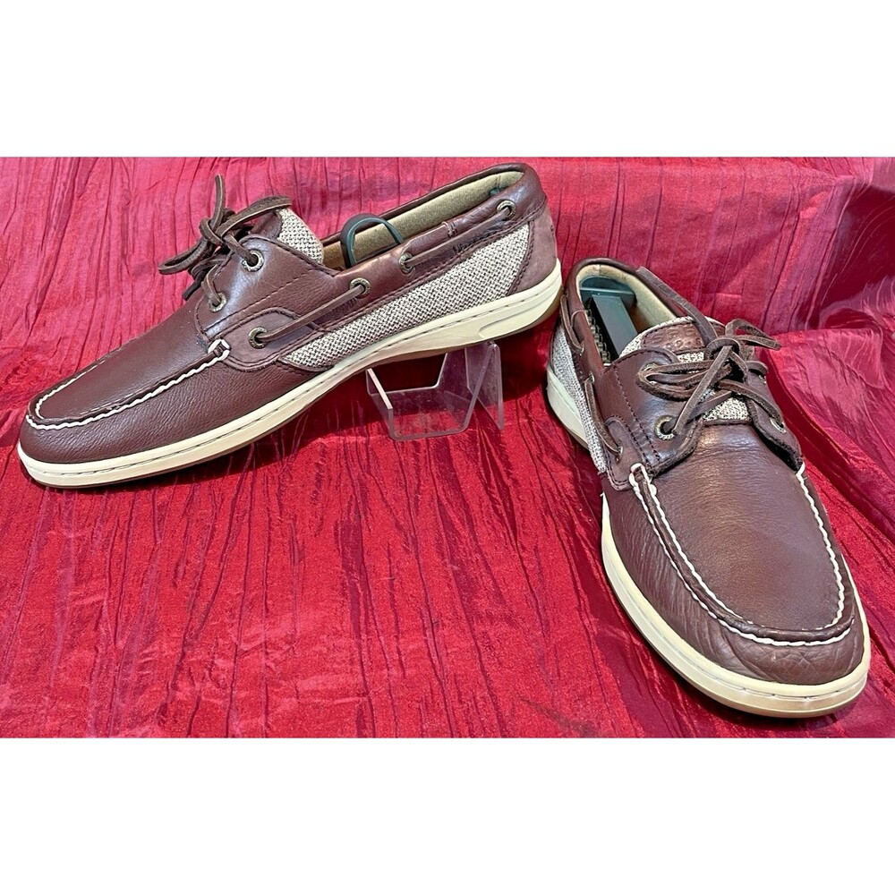 Womens NWOT Sperry Top-Sider #9173907 2 Eye Brown/Tan Boat Deck Shoes sz 10M